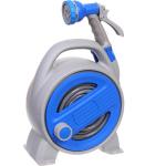 Катушка со шлангом и адаптерами Grower1/210м серо-синяя AM5045