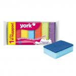 Губка для посуды YORK Колор Люкс 6+1шт (уп.16) (030180)