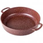 Жаровня литой алюминий 2,5л 24*7см «Шоколад» ж241аш