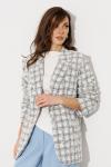 Жакет BUTER 3210 бело-серая клетка