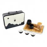 Набор для чайной церемонии ДЖЕКИЧАЙ «Тикуго», 7 предметов, на 3 персоны, чашка 60 мл, чайник 200 мл, фарфор, чёрный