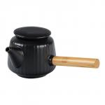 Набор для чайной церемонии ДЖЕКИЧАЙ «Тикуго», 7 предметов, на 3 персоны, чашка 60 мл, чайник 200 мл, фарфор, чёрный