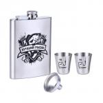 Подарочный набор «Лучший рыбак», 4 в 1, фляжка 240 мл, стопка 30 мл, воронка, 2.5?3.5 см