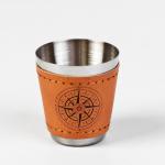 Подарочный набор «Компас»: фляжка 270 мл, 4 стопки, воронка