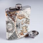 Подарочный набор «Мир»: фляжка 270 мл, воронка, 4 стопки