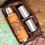 Подарочный набор «Волк»: термос 500 мл, кружка 2 шт. ? 170 мл