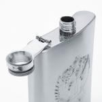 Подарочный набор «Герб России»: фляжка 240 мл, 4 стопки, воронка