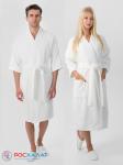 Махровый халат Кимоно унисекс однонитка белый МЗ-24 (1)