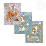 Набор полотенец из рогожки "Кумушка"