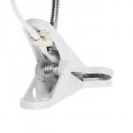 Патрон на гибкой ножке под лампу E27, 20 см, с выключателем, белый, 220 В