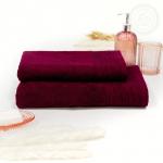 Полотенце махровое "Модерн" (малиновый)