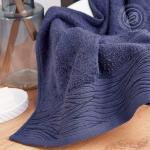 Полотенце махровое "Модерн" (синий)