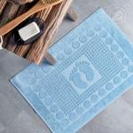 Полотенце махровое "Ножки" (голубой)