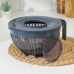 Ёмкость для миксера с крышкой FOLYlife, 3 л, 26.5?22?14 см, пластик, серая