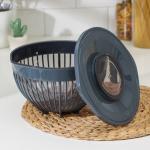 Ёмкость для миксера с крышкой FOLYlife, 3 л, 26.5?22?14 см, пластик, серая