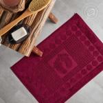 Полотенце махровое "Ножки" (малиновый)