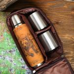 Подарочный набор «Медведь и собаки»: термос 500 мл, кружка 2 шт. ? 170 мл