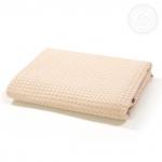Полотенце вафельное банное Бежевое