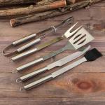 Подарочный набор для барбекю «Настоящий гриль-мастер»: 5 предметов