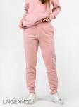 Женские брюки из футера LINGEAMO нежно-розовые КБ-22 (102)