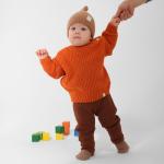 Джемпер вязаный «Крошка Я» Oranges, рост 74-80 см, оранжевый
