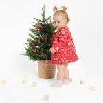 Боди - платье детское «Крошка Я» Joy, рост 74-80 см, красное