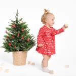 Боди - платье детское «Крошка Я» Joy, рост 74-80 см, красное