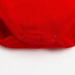 Боди детское «Крошка Я» Winter party, рост 80-86 см, красное