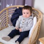 Джемпер вязаный Крошка Я Trendy, рост 80-86 см, серый