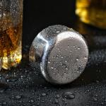 Камень для виски охлаждающий, d=5, h=2.8 см, нержавеющая сталь