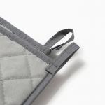 Кухонный набор «Доляна» Coffee & dogs: варежка-прихватка, прихватка, серый