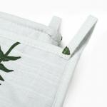 Кухонный набор «Папоротник»: варежка 20?27 см, прихватка 19?19 см, репс 220 г/м?, 100% хлопок