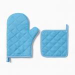 Кухонный набор «Ромашки» варежка-прихватка 20?27 см, прихватка 17?17 см