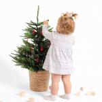 Боди - платье детское «Крошка Я. Олени», рост 68-74 см, белое