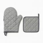 Кухонный набор Be happy: варежка-прихватка 20?27 см, прихватка 17?17 см