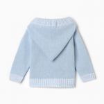 Джемпер вязаный Крошка Я на молнии рост 68-74 см, голубой