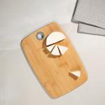 VETTA Гринвуд Доска разделочная бамбук, силикон, 30х20х1,0см