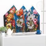 Набор полотенец из рогожки "Цветалина"