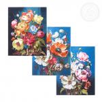 Набор полотенец из рогожки "Цветалина"