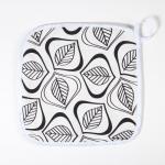 Кухонный набор Этель Leaves: варежка-прихватка 20?27 см, прихватка 19?19 см, 100% хлопок