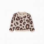 Джемпер вязаный Крошка Я «Леопард», рост 98-104 см, бежевый