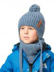 AOAW23HW1K117 Шапка с завязками д/мал. "Бернар"