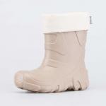 бежевый сапожки школьная Полимерн.мат.