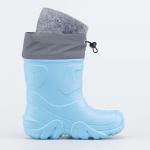 голубой сапожки школьная Полимерн.мат.