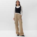 Брюки карго женские MIST размер 40-42, бежевые