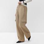 Брюки карго женские MIST размер 40-42, бежевые