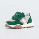 беж-зел полуботинки ясельная, малодетская Комбинирован.