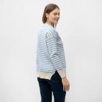 Джемпер женский DommoD, голубой, молочный, размер 46-50