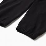 Брюки спортивные женские, чёрные, размер 44