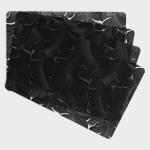 Салфетки сервировочные на стол «Мираж», 4 шт., 30?45 см, чёрные